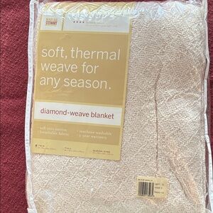 Martha Stewart Cream Cotton Blanket